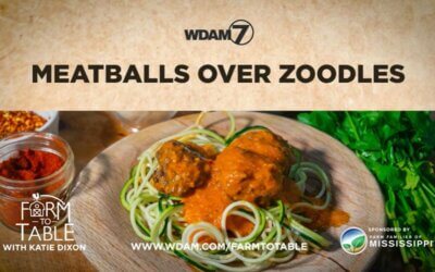 Katie Dixon’s Meatballs over Zoodles Recipe