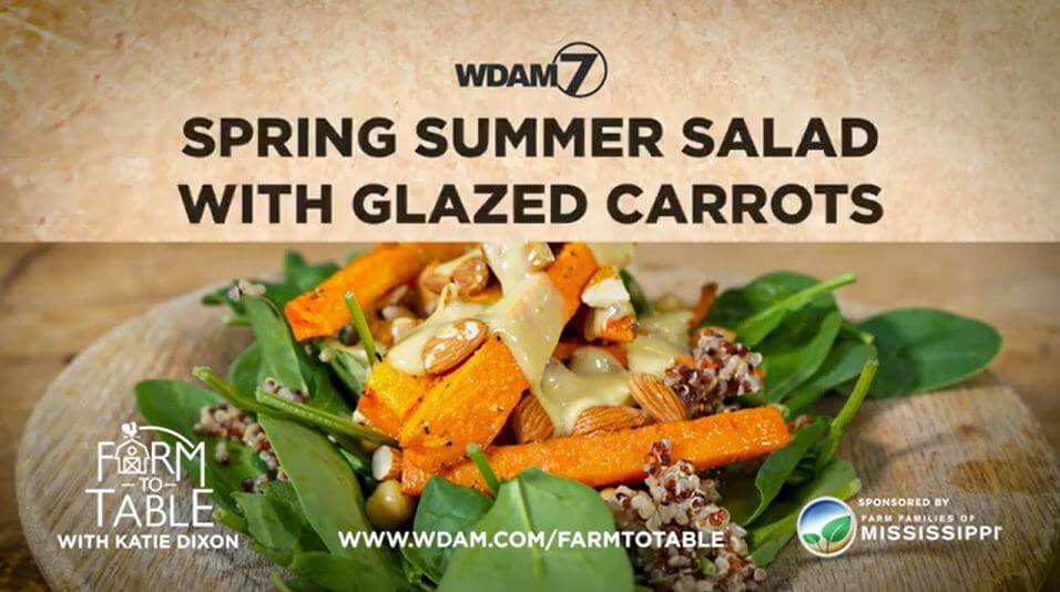 Katie Dixon’s Spring Summer Salad with Glazed Carrots Recipe